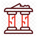 Ruined House Home Icon