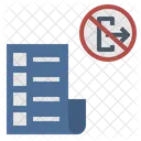 Rule Law Forbidden Icon