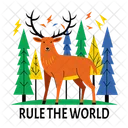 Rule World Elk Animal Icon