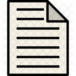 Ruled paper  Icon