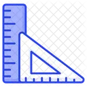 Ruler Triangular Scale Icon