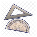 Ruler Triangle Ruler Arc Icon
