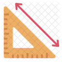 Ruler Triangular Measurement Icon