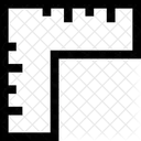 Ruler Measure Drawing Icon
