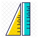 Ruler Stationery School Icon