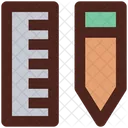 Ruler Pencil Measure Icon