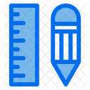 Ruler Pencil Measure Icon