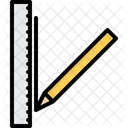 Ruler Pencil Line Icon