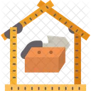 Ruler Construction House Icon