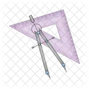 Ruler And Compass Maths Ruler Icon