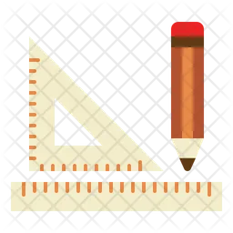 눈금자와 연필  아이콘