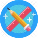 Ruler and pencil  Icon