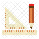 Ruler and Pencil  Icon