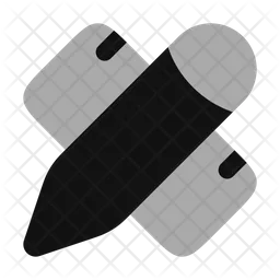 Ruler cross pen  Icon