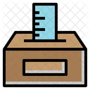 Ruler Donation Ruler Box Icon