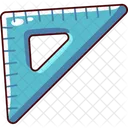 Blue Ruler Education Icon