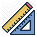 Ruler Set Square Geometry Icon