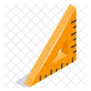 Triangular Ruler Measurement Icon