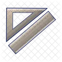 Ruler Triangle Ruler Arc Icon