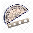 Ruler Triangle Ruler Arc Icon