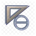 Ruler Triangle Ruler Arc Icon