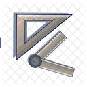 Ruler Triangle Ruler Arc Icon