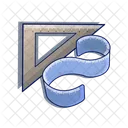 Ruler Triangle Ruler Arc Icon