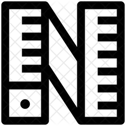눈금자 테이프  Icon