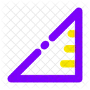 Ruler Triangle Ruler Measure Icon