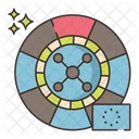 Ruleta Europea Europea Juego Icono