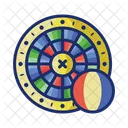 Ruleta Francesa Frances Juego Icono