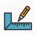 Ruller And Pencil  Icon