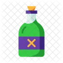 Rum Garrafa De Rum Sinal De Cruz Ícone