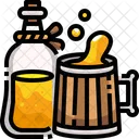 Rum Cerveja Garrafa Ícone