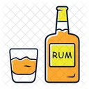 Rum Garrafa Velho Ícone