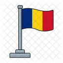 Rumania Pais Bandera Icono