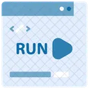 Run Website Up Icon