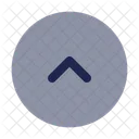Runder Alt-Pfeil nach oben  Symbol