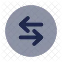 Rund sortieren horizontal  Symbol