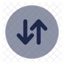 Rund sortieren vertikal  Symbol