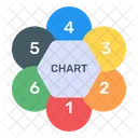 Kreisdiagramm Uberlappendes Diagramm Mehrfarbige Infografik Symbol