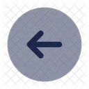 Runder Pfeil links  Symbol