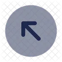 Runder Pfeil links oben  Symbol