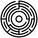 Rundes Labyrinth Puzzle Losung Symbol