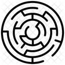 Rundes Labyrinth Puzzle Losung Symbol