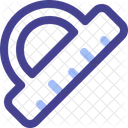 Rundes Lineal Rund Lineal Symbol