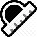 Rundes Lineal Rund Lineal Symbol