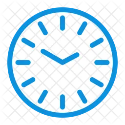 Runde Uhr  Symbol