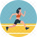 Runner Track Sports Icon