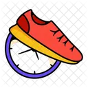Running Time Clock Icon